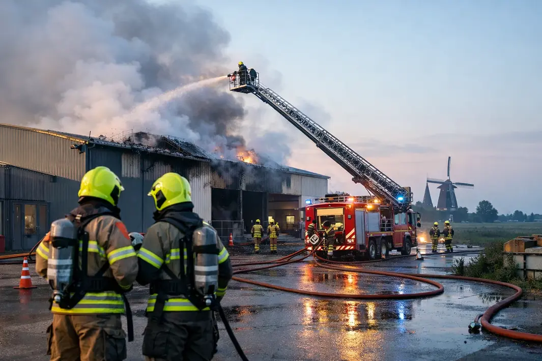 Brand snel onder controle bij bedrijf in Lopik