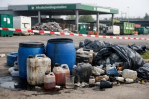 Drugsafval aangetroffen bij afvalscheidingsstation Lunetten in Utrecht