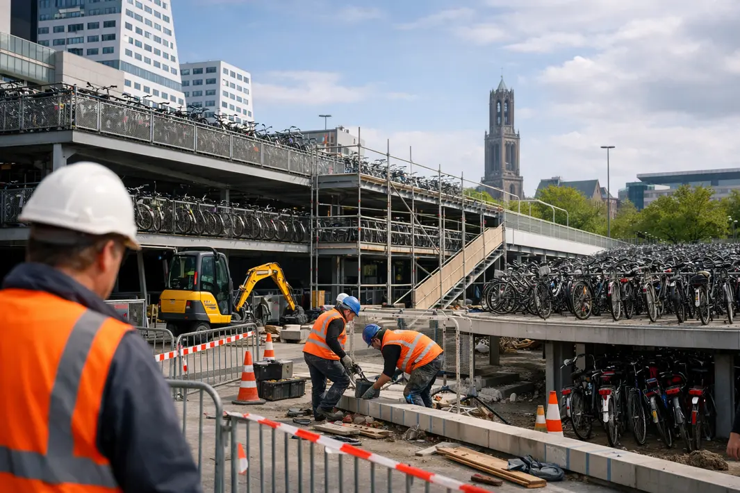 Gemeente Utrecht investeert in herstel fietsenstalling Jaarbeursplein