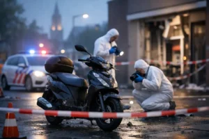 Onderzoek naar gevonden motorscooter in verband met plofkraak in Amersfoort