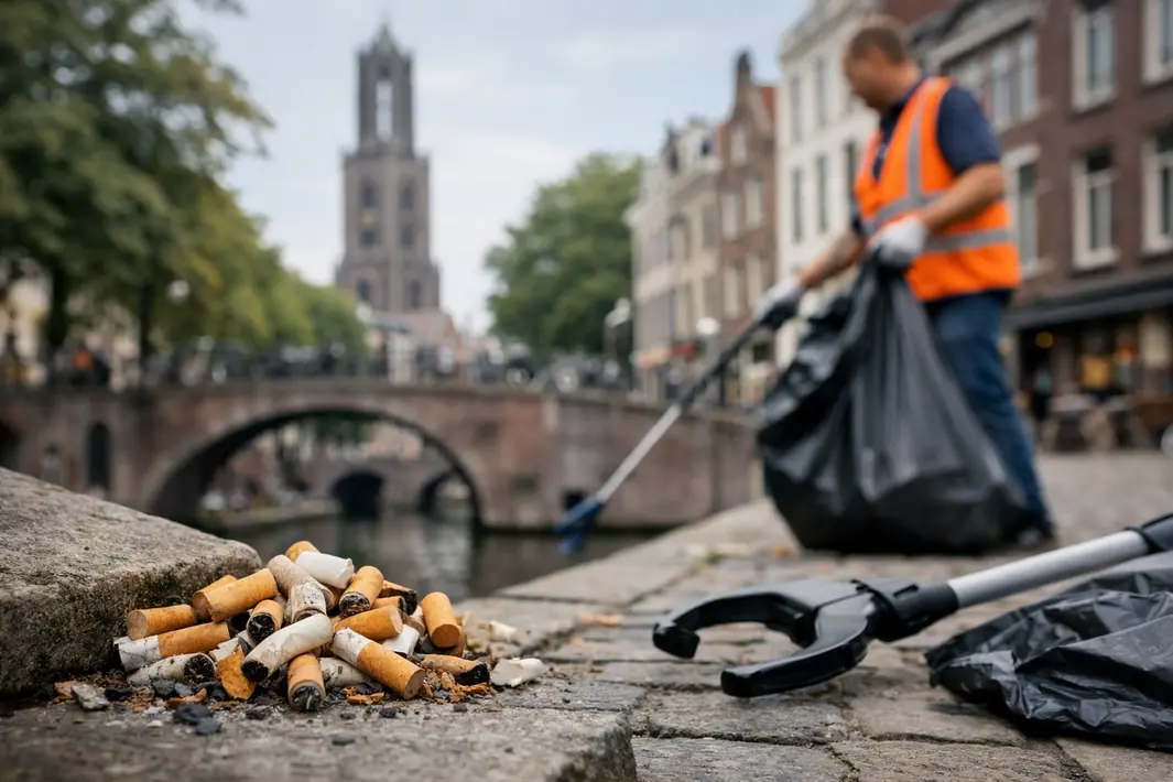 Utrecht wil dat tabaksindustrie kosten voor opruimen sigarettenpeuken betaalt