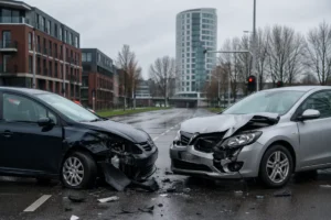 Botsing tussen twee auto's in Nieuwegein zorgt voor flink materieel schade