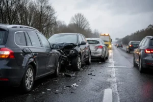 Meerdere voertuigen betrokken bij aanrijding op A28 bij Leusden
