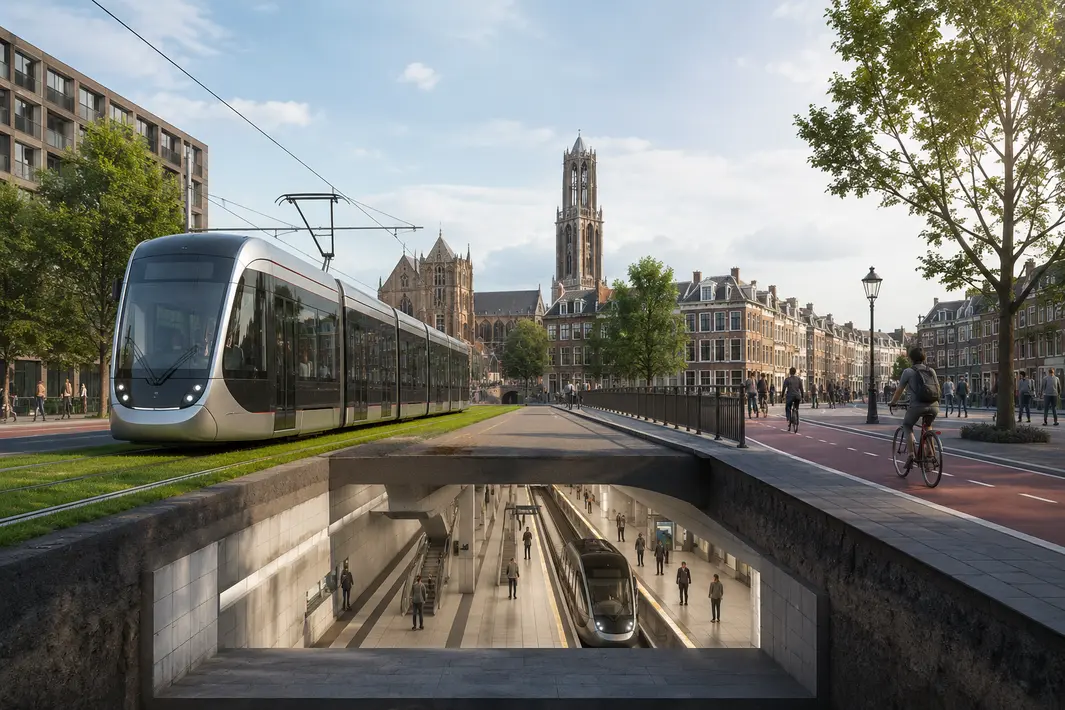 Plannen voor nieuwe tramverbinding met ondergrondse haltes en hogere snelheid in Utrecht