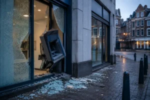 Vernielingen bij bankfiliaal in centrum Utrecht afgelopen nacht