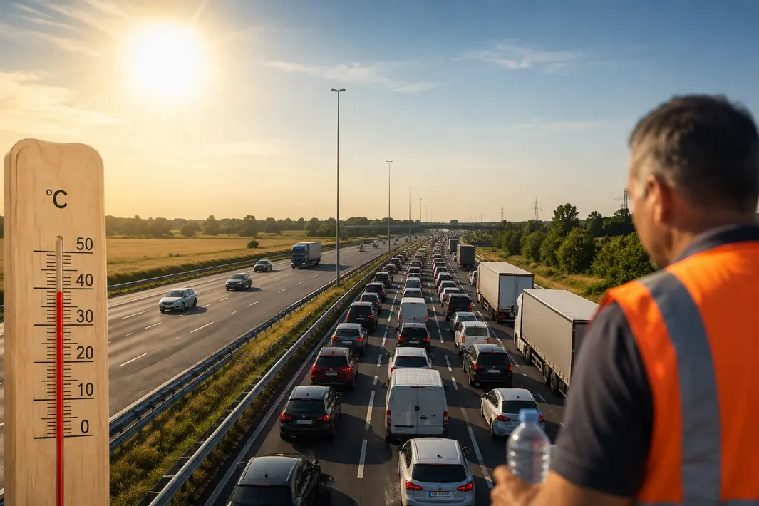 Vertraging van een uur op A27 door drukte, hitteprotocol actief