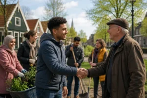 Vrijwilligerswerk versterkt integratie van azc-bewoners in lokale dorpen