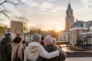 Actie in IJsselstein voor menswaardige opvang van vluchtelingen