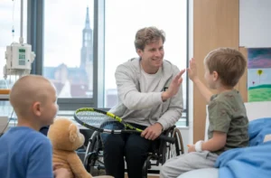 Rolstoeltennisser begint ambassadeurschap in kinderziekenhuis Utrecht