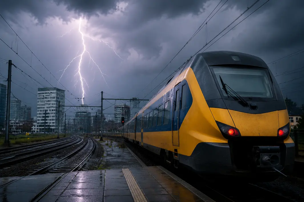 Storingen in treinverkeer rond Utrecht door blikseminslag